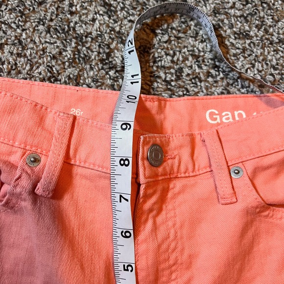 Gap 1969 Womens Peach Jeans Size 26 Relaxed Straight Leg Denim Casual - Picture 5 of 7
